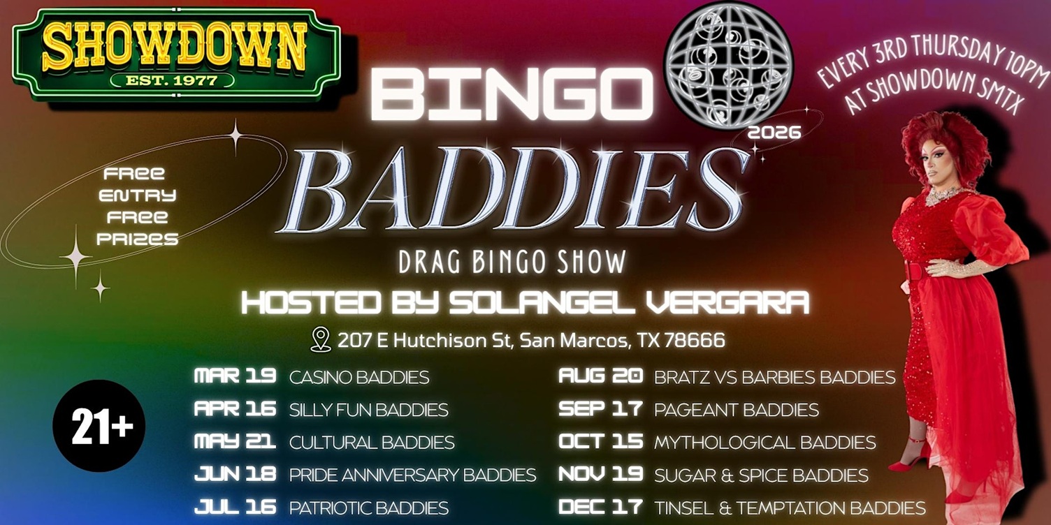 Baddies Bingo: Drag Bingo Show at Showdown