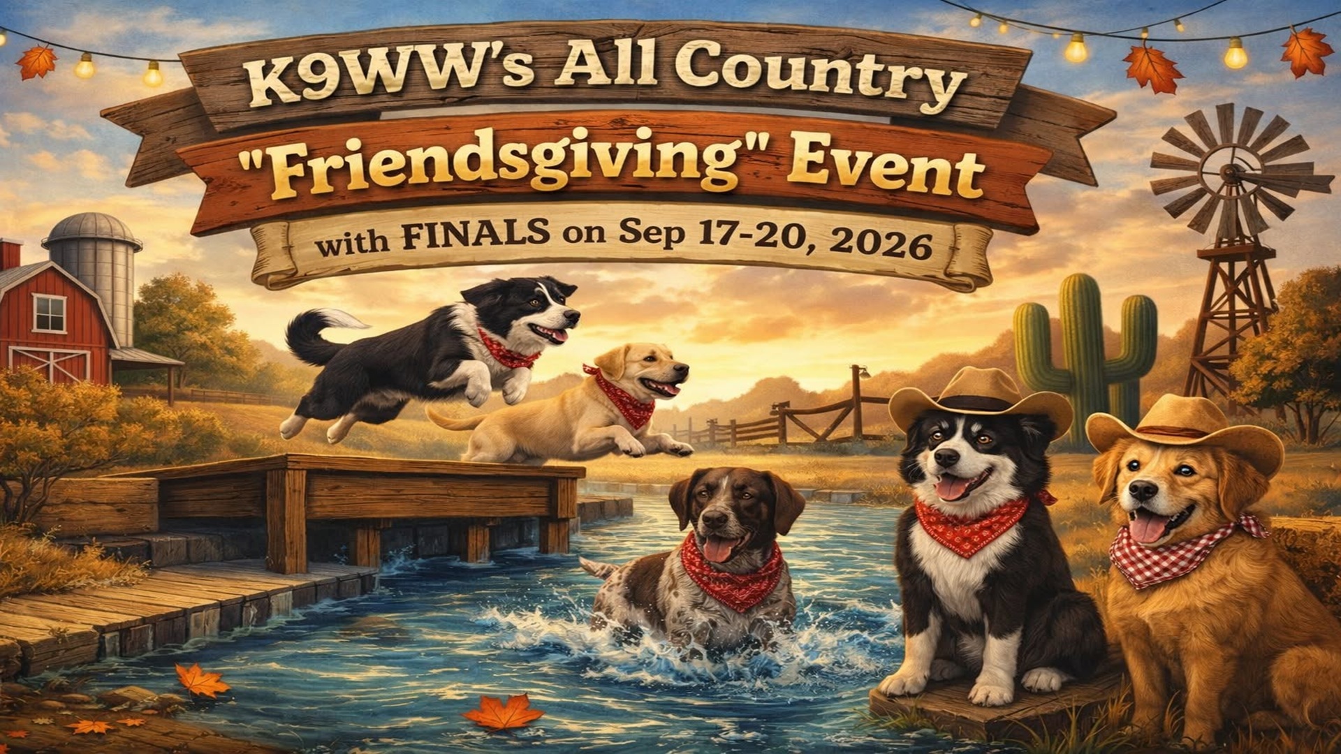 K9WW’s All Country “Friendsgiving” Event at K9 Water World