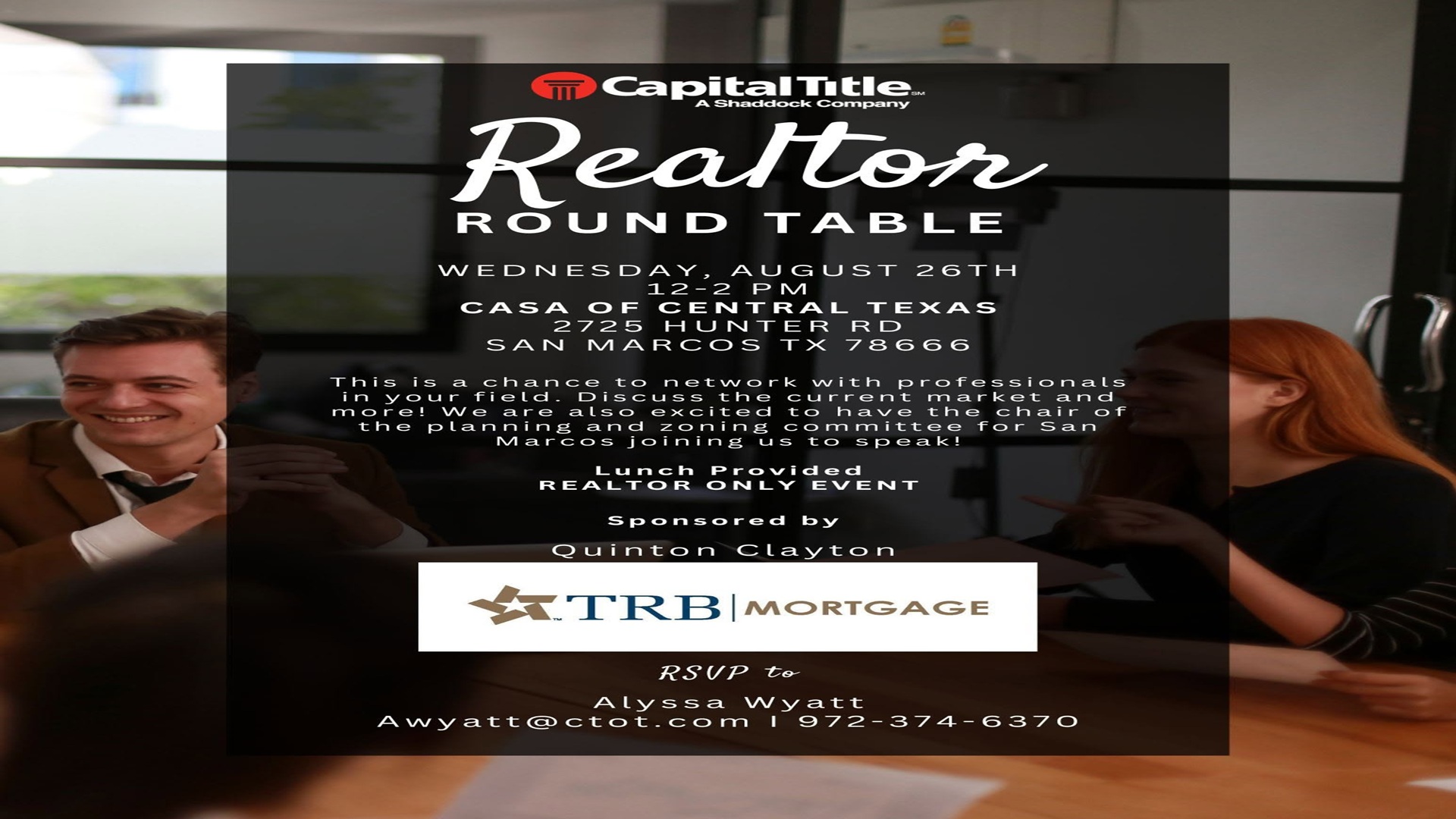 Realtor Roundtable at CASA of Central Texas