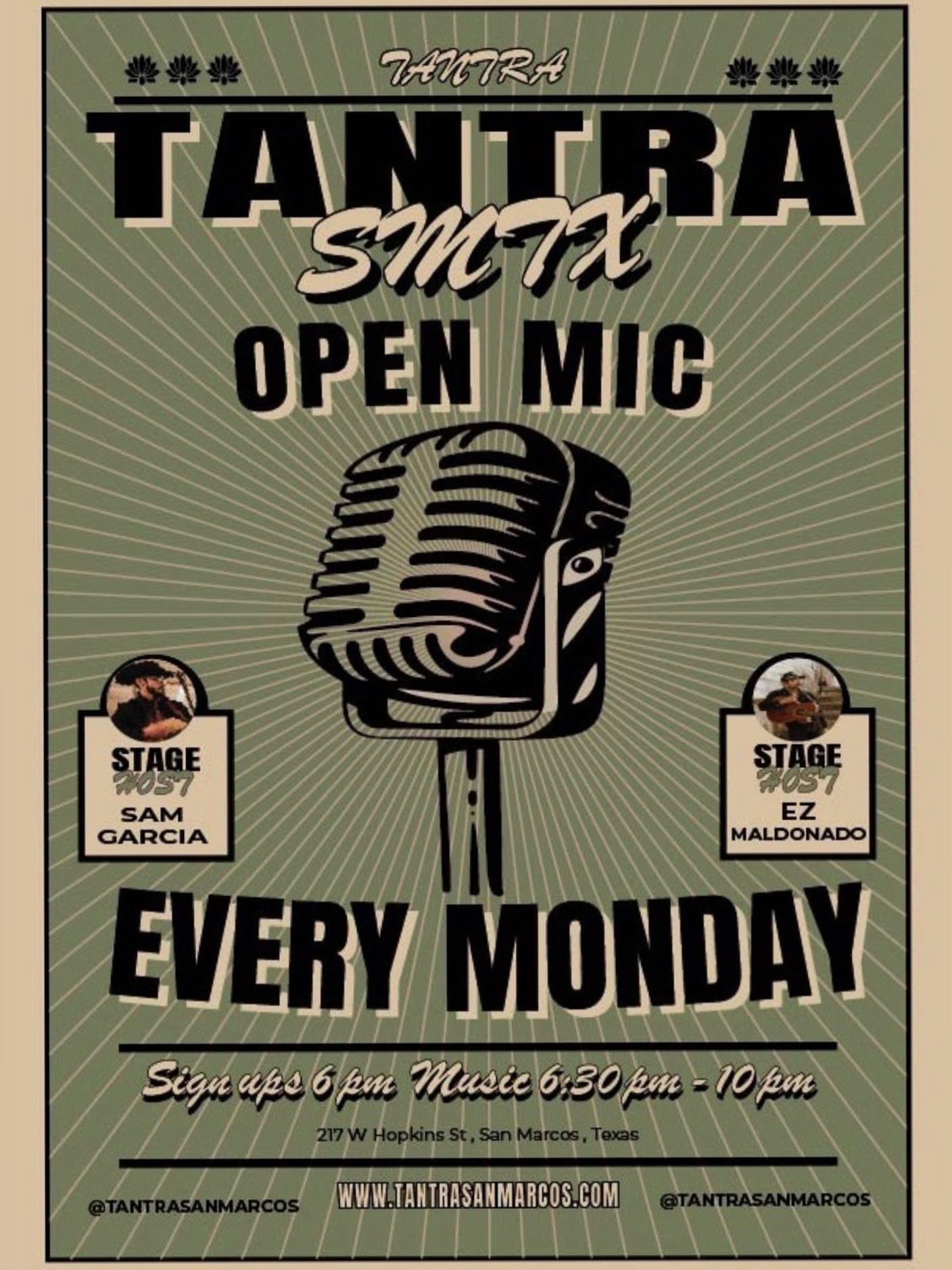 Tantra Open Mic at Tantra
