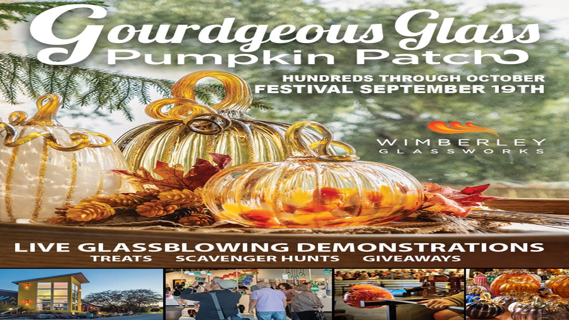 Gourdgeous Glass Pumpkin Patch at Wimberley Glassworks