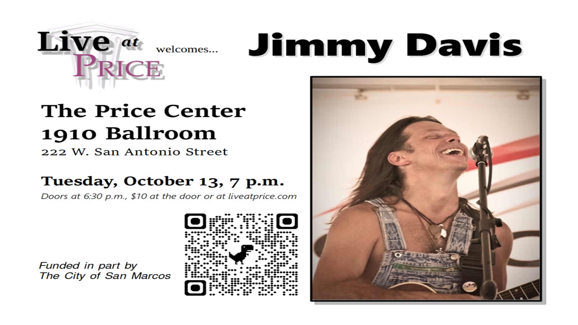 Live@Price: Jimmy Davis at The Price Center