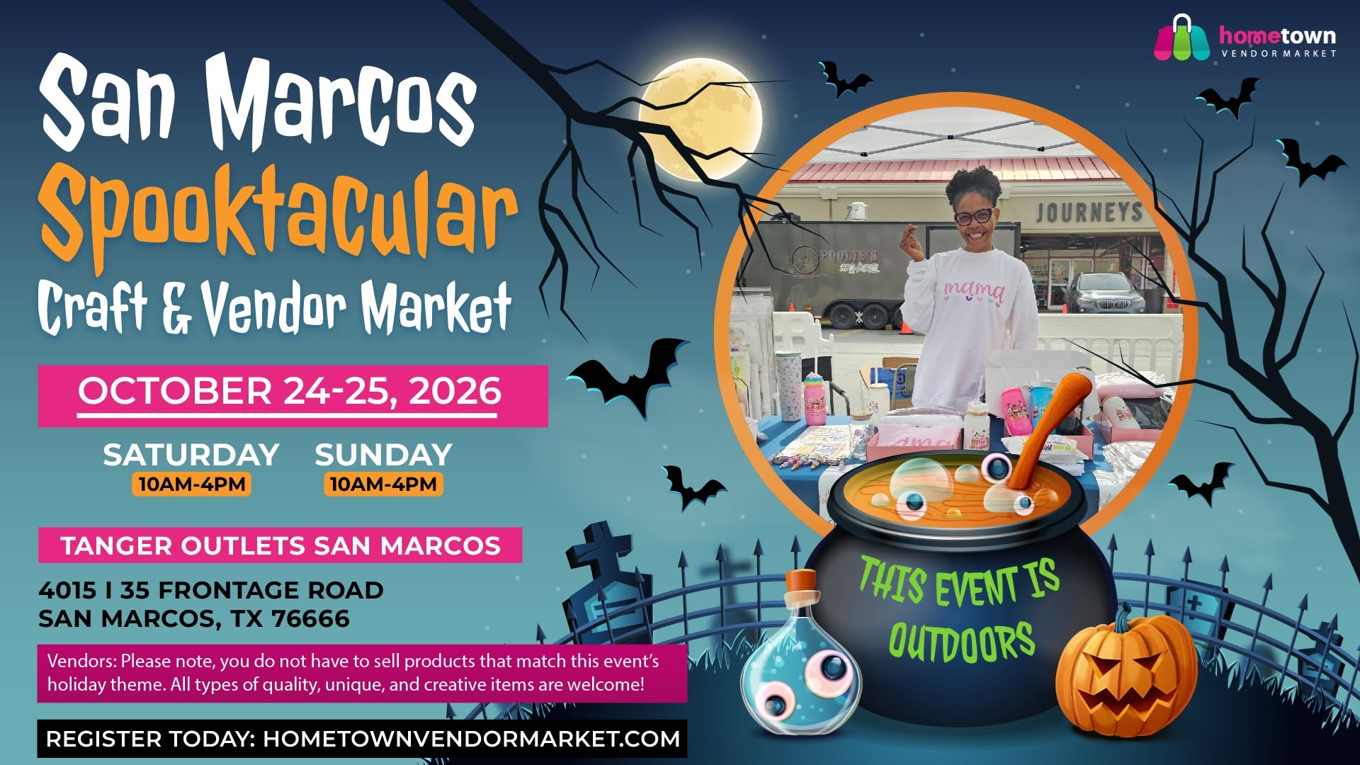 San Marcos Spooktacular Craft & Vendor Market at Tanger Outlets San Marcos