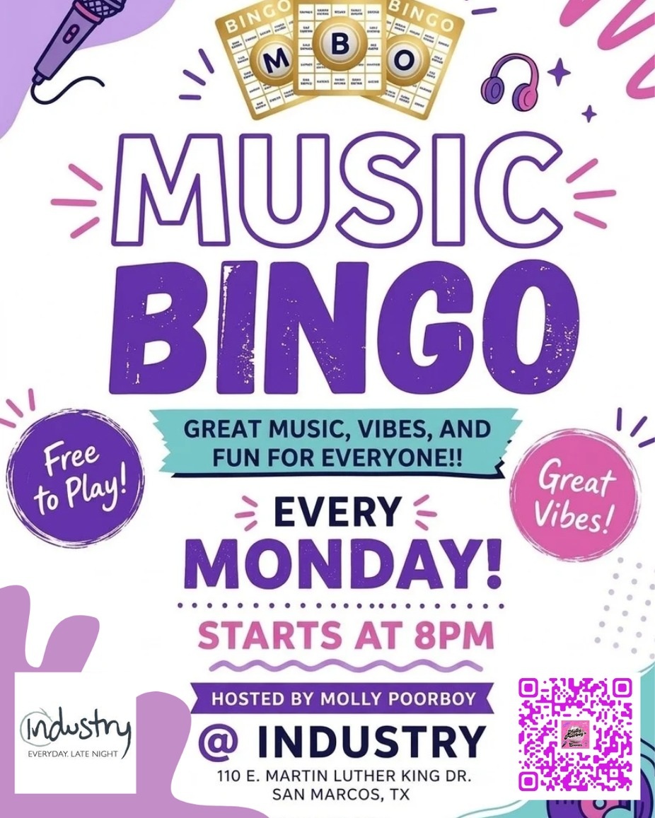 Music Bingo with Molly at Industry