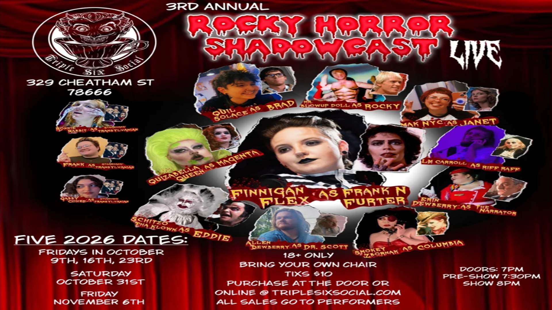 Rocky Horror Picture Show – Shadowcast! at Triple Six Social