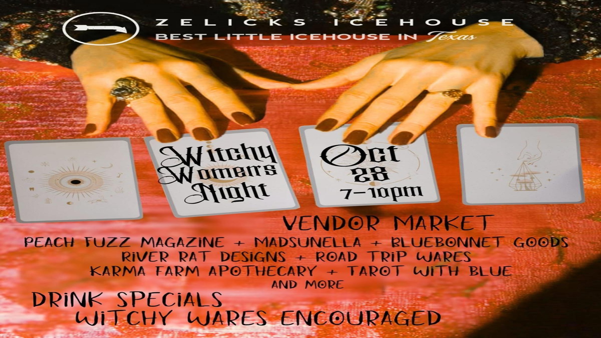 Witchy Women's Night at Zelicks Icehouse